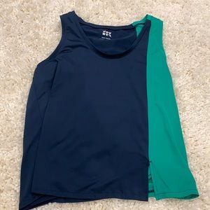 blue green athletic tank from Joy Lab